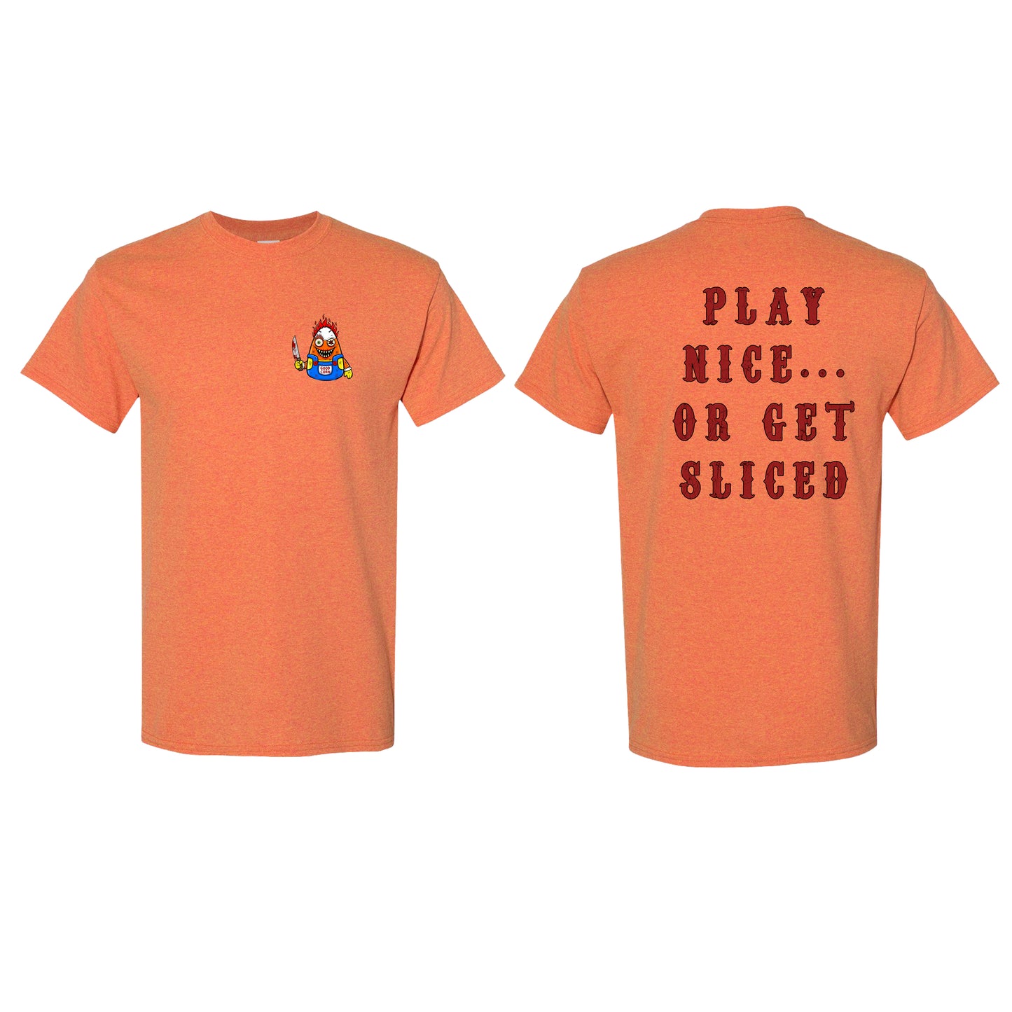 CHUCKORN Horror Killer Candy Corn Shirt, Children of the Candy Corn Halloween Shirt, Funny Horror Movie Parody Tees, Funny Killer Candy Corn Series