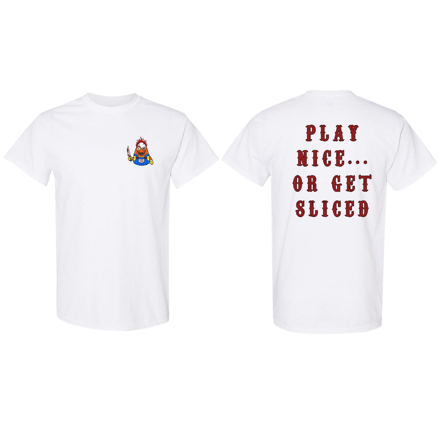 CHUCKORN Horror Killer Candy Corn Shirt, Children of the Candy Corn Halloween Shirt, Funny Horror Movie Parody Tees, Funny Killer Candy Corn Series