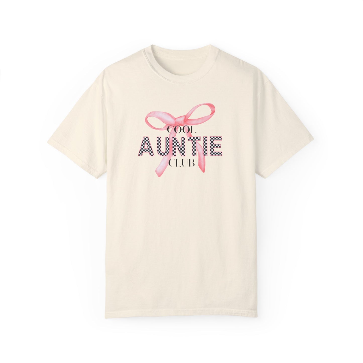 Cool Auntie Club T-shirt, Cute Aunty Gift, Family Reunion Wear, Aunt T-Shirt, Auntie With Bow Tee, Cute Auntie, Comfort Colors