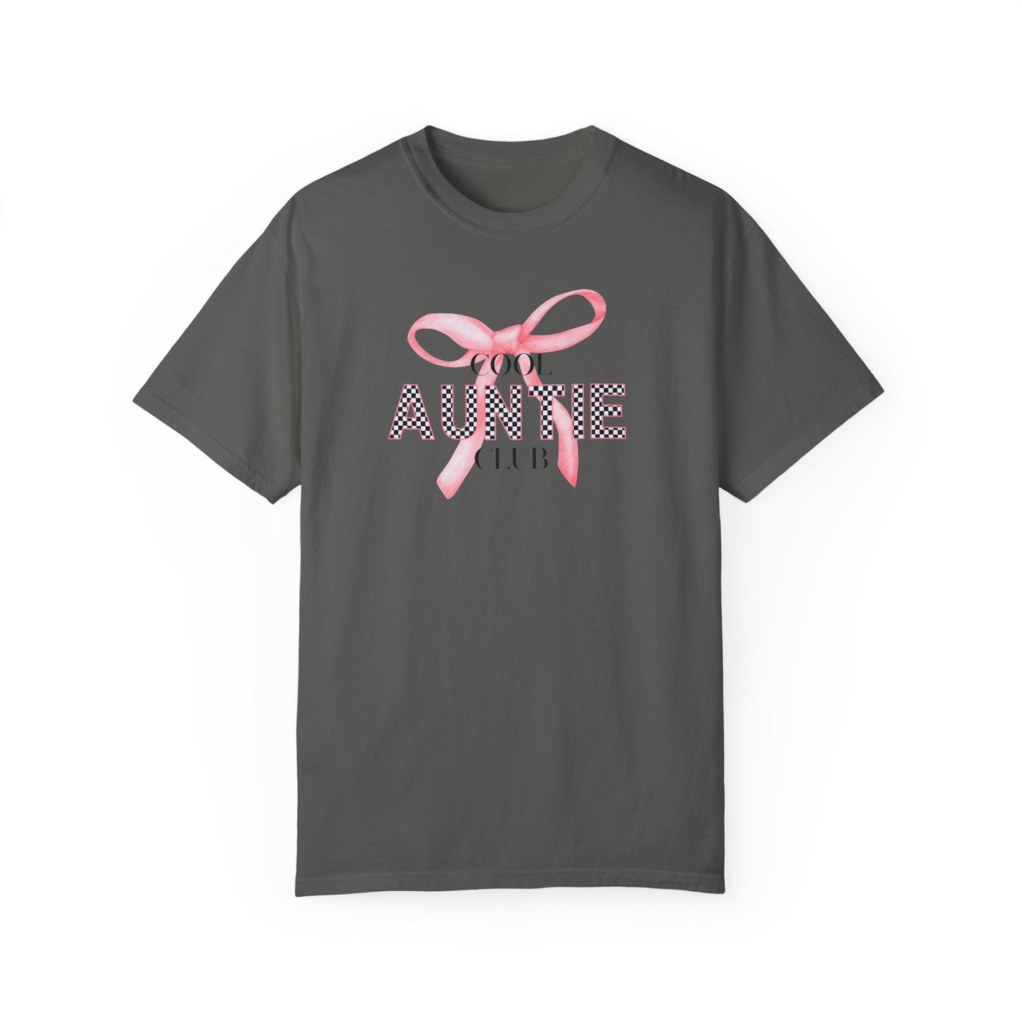 Cool Auntie Club T-shirt, Cute Aunty Gift, Family Reunion Wear, Aunt T-Shirt, Auntie With Bow Tee, Cute Auntie, Comfort Colors