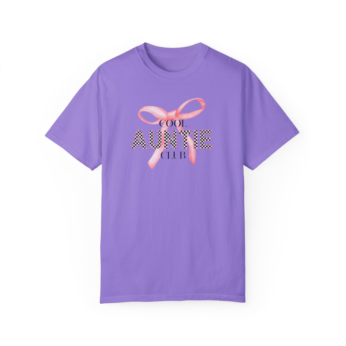 Cool Auntie Club T-shirt, Cute Aunty Gift, Family Reunion Wear, Aunt T-Shirt, Auntie With Bow Tee, Cute Auntie, Comfort Colors