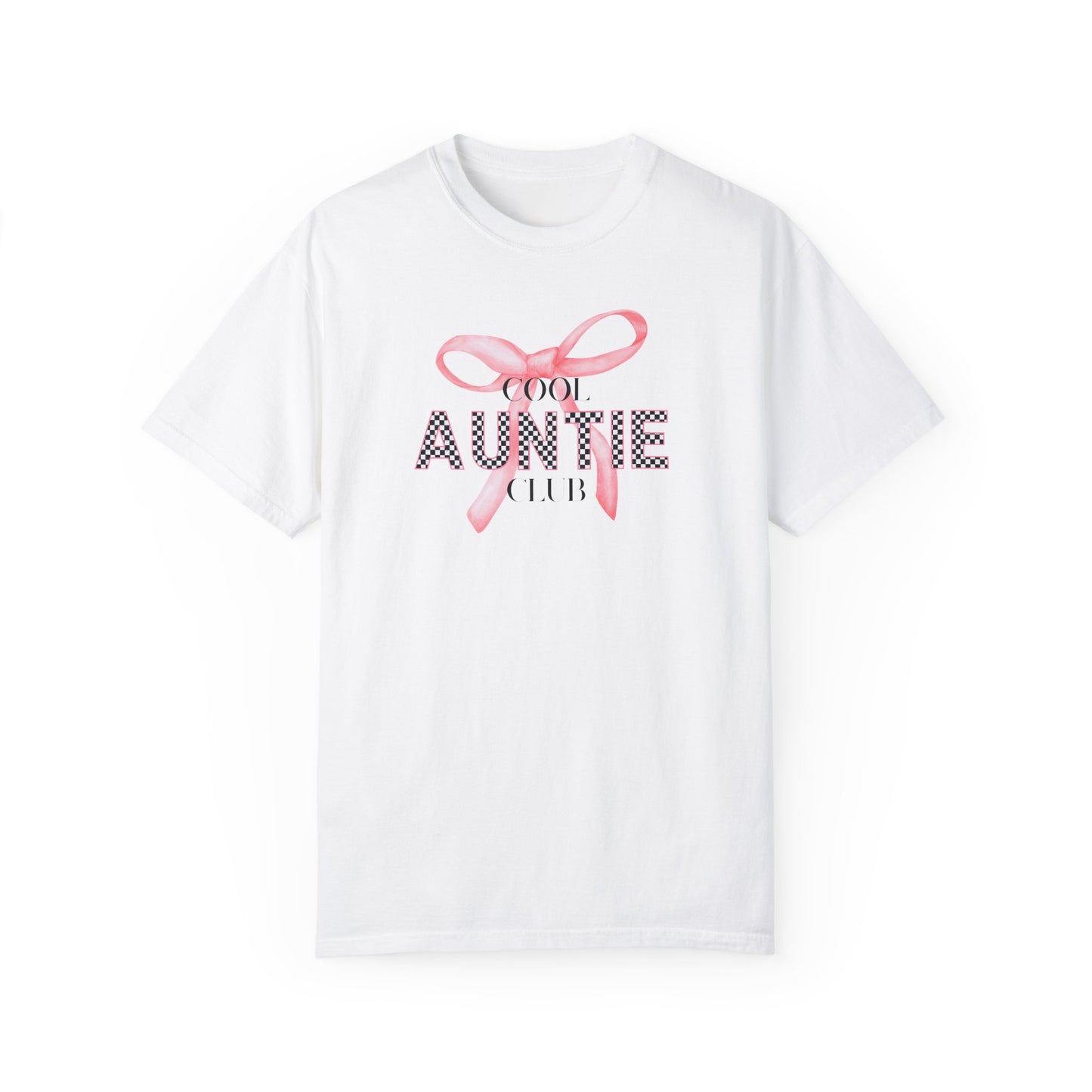Cool Auntie Club T-shirt, Cute Aunty Gift, Family Reunion Wear, Aunt T-Shirt, Auntie With Bow Tee, Cute Auntie, Comfort Colors