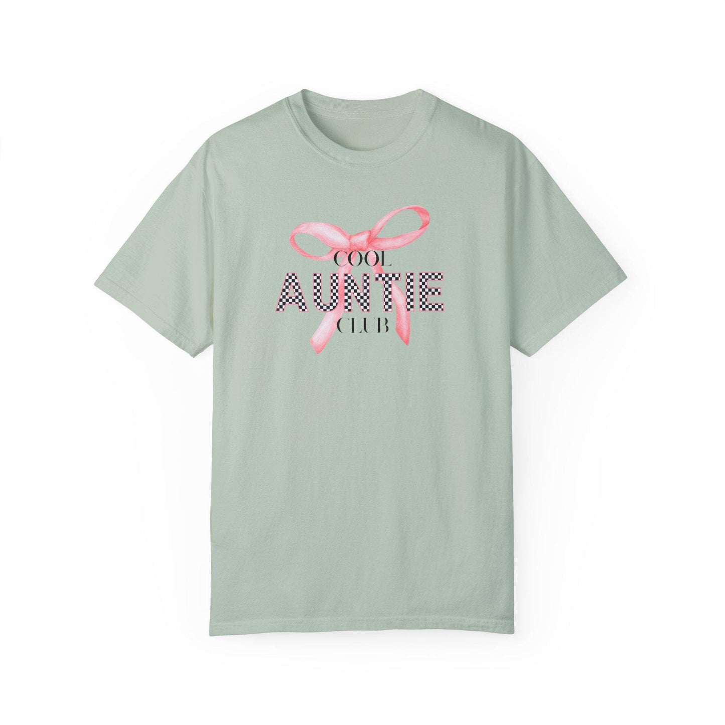 Cool Auntie Club T-shirt, Cute Aunty Gift, Family Reunion Wear, Aunt T-Shirt, Auntie With Bow Tee, Cute Auntie, Comfort Colors