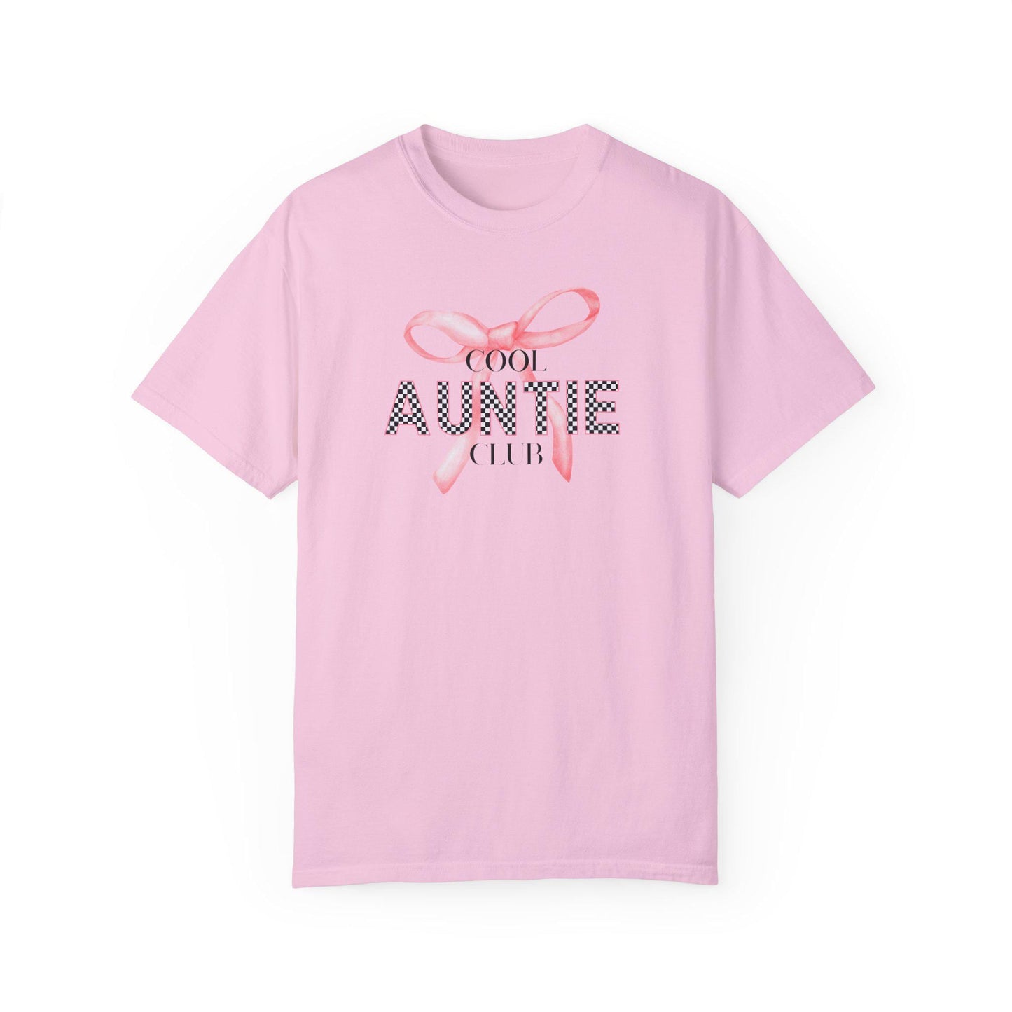Cool Auntie Club T-shirt, Cute Aunty Gift, Family Reunion Wear, Aunt T-Shirt, Auntie With Bow Tee, Cute Auntie, Comfort Colors