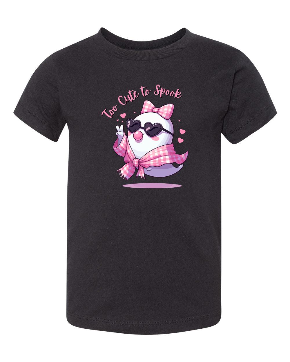 Too Cute to Spook Kids Halloween Shirt | Toddler Girl Ghost Shirt | Cute Kids Fall Tee | Kids Halloween Outfit | Spooky Season Shirt
