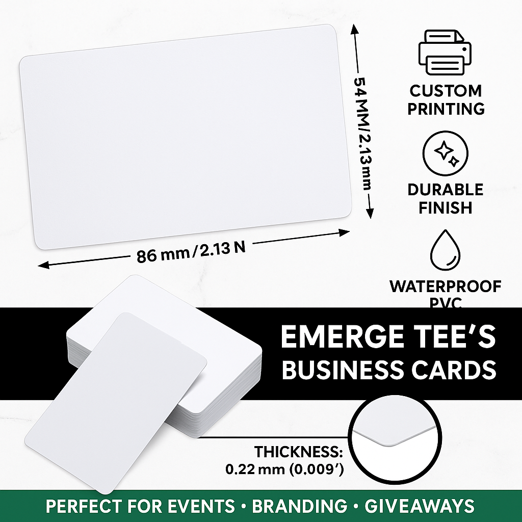 Custom Aluminum Alloy Sublimation Cards for Business