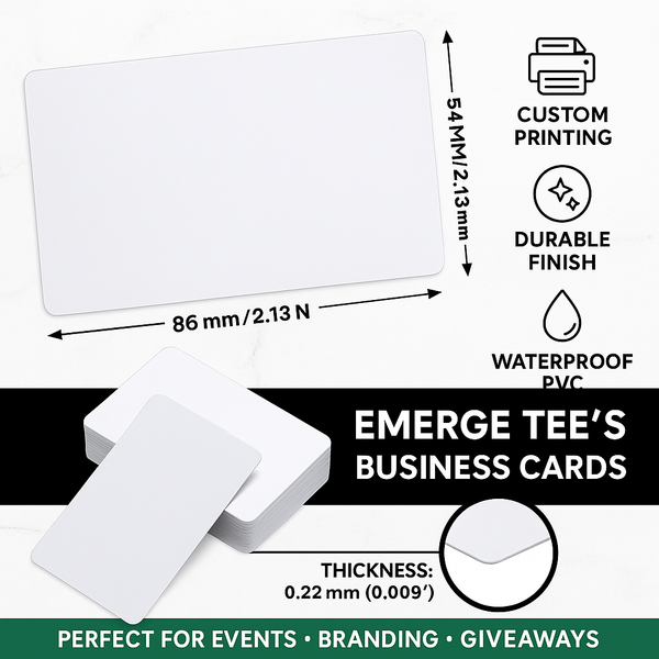 Custom Aluminum Alloy Sublimation Cards for Business