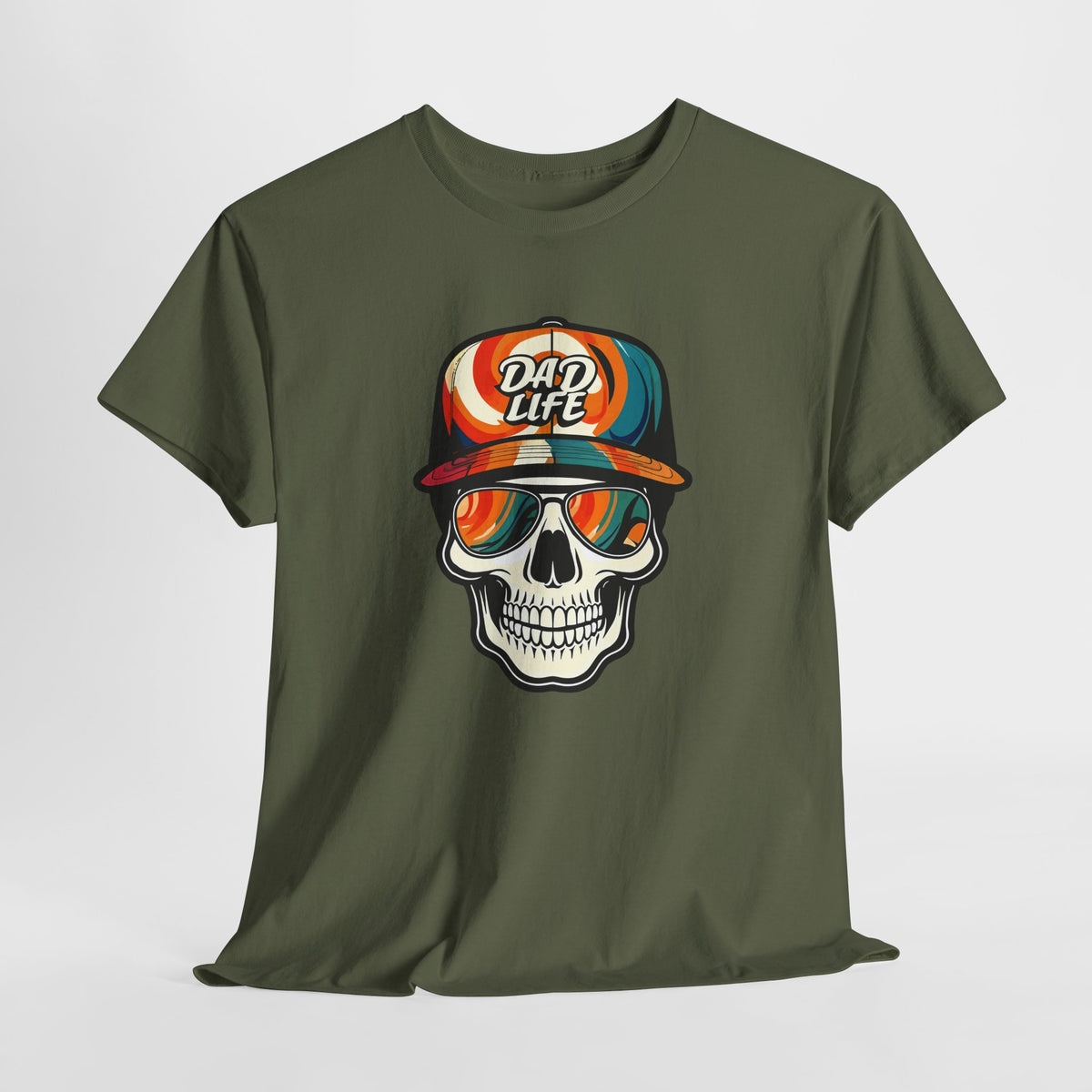 Dad Life Skull Tee, Cool Dad Life Skull Shirt